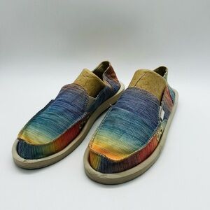 Sanuk Colorful Slip-On Loafers Size 7